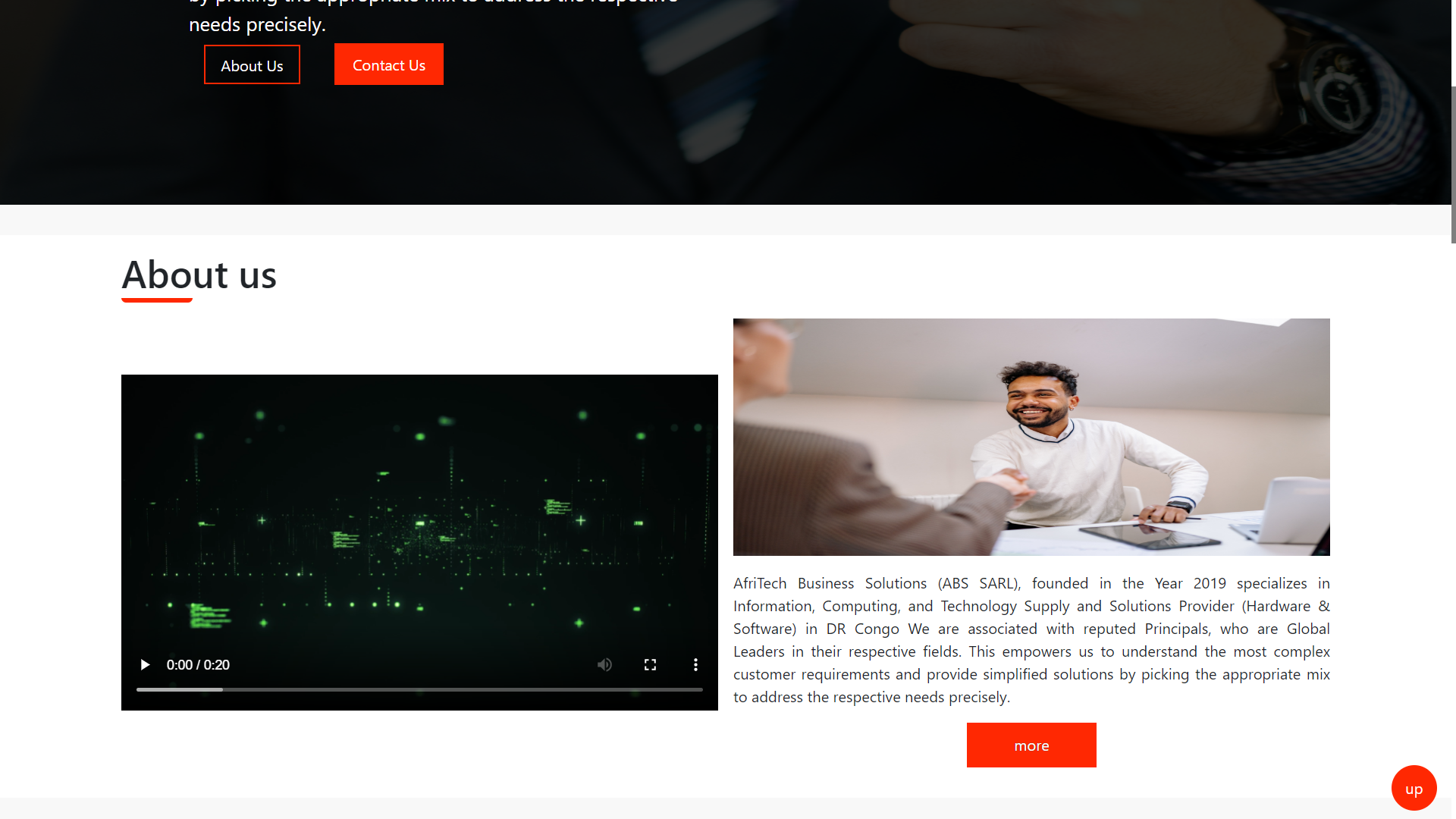 Le site web de Jupiter Sécurity